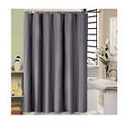 Cortina Baño Impermeable 180x180 Cms + 12 Ganchos GRIS 3