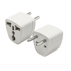 Pack 5 Adaptadores Enchufe De Americano A Europeo Chile 2
