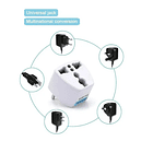 Pack 5 Adaptadores Enchufe De Americano A Europeo Chile 1