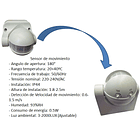 Sensor De Movimiento Conexión 220v Luz, Pasillo 2