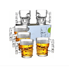 Set 6 Vasos Shoperos Calavera 530 Cc Jarra , Cerveceros 1