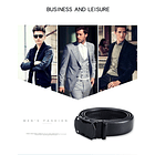 Correa Cinturón Casual Ajustable Negro Para Hombre 2