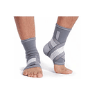 Tobillera De Compresión Ajustable Con Banda Elástica GRIS 2