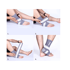 Tobillera De Compresión Ajustable Con Banda Elástica GRIS 3