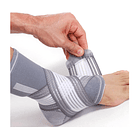 Tobillera De Compresión Ajustable Con Banda Elástica GRIS 1