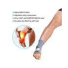 Tobillera De Compresión Ajustable Con Banda Elástica GRIS 8