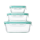 Set 3 Tupper Herméticos De Vidrio Para Comida Taper Comida 2