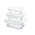 Set 3 Tupper Herméticos De Vidrio Para Comida Taper Comida 7