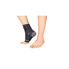 Tobillera De Compresión Ajustable Con Banda Elástica Negra. 2