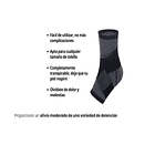 Tobillera De Compresión Ajustable Con Banda Elástica Negra. 5