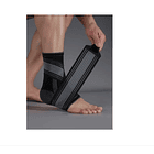 Tobillera De Compresión Ajustable Con Banda Elástica Negra. 1