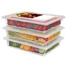 Taper Tupper Organizador Plastico Para Comida Nevera  4