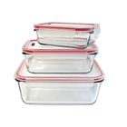 Set De 3 Taper Tupper Hermetico Plastico Comida 2