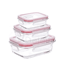 Set De 3 Taper Tupper Hermetico Plastico Comida 3