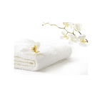 Juego De Toallas ( Mano + Baño ) Blanca Alta Calidad 6