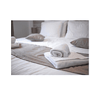 Juego De Toallas ( Mano + Baño ) Blanca Alta Calidad 3