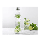 Botella Agua Diseño Vidrio Y Tapa Rosca 1000ml Hermética 3