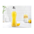 Botella Agua Diseño Vidrio Y Tapa Rosca 1000ml Hermética 1