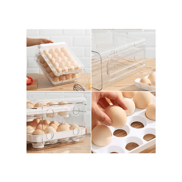 Organizador De Huevos Caja Para 40 Und Huevera Portahuevos  5