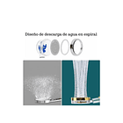 Mango Cabezal Ducha Hélice Turbo Alta Presión Con Filtro 4