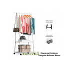 Estante Organizador Colgador Con Perchero Exhibidor De Ropa  4