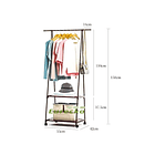 Estante Organizador Colgador Con Perchero Exhibidor De Ropa  6