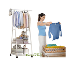 Estante Organizador Colgador Con Perchero Exhibidor De Ropa  1