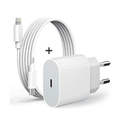 Cargador Adaptador Cabezal 25w Carga Rápida Más Cable Ip 1