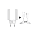 Cargador Adaptador Cabezal 25w Carga Rápida Más Cable C 1