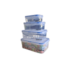 Set De 4 Tapper Tuper Hermeticos Plastico Para Comida 2