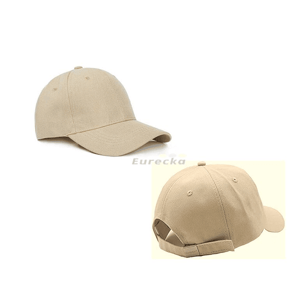 Gorro Jockey Béisbol Liso Con Broche Unisex 4