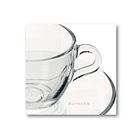 Taza Vidrio Con Asas Para Te Cafe Bebidas Con Plato 5
