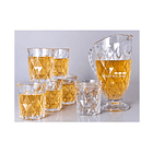 Set De Jarra + 6 Vasos De Vidrio 1