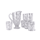Set De Jarra + 6 Vasos De Vidrio 5