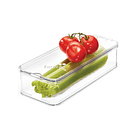 Organizador Refrigerador Acrilico Transparente Con Tapa 7