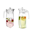 Jarra De Vidrio Alargada Con Tapa  1