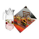 Jarra De Vidrio Alargada Con Tapa  3