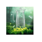 Jarra De Vidrio Alargada Con Tapa  4