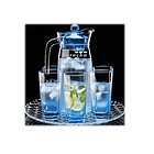 Jarra De Vidrio Alargada Con Tapa  5