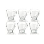 Tazas Cafe Vidrio Set 6 Piezas 65ml Lisa Pequeña 2
