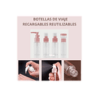 Kit De Viaje Portátil Botella De Vacío Dispensador Líquidos 7