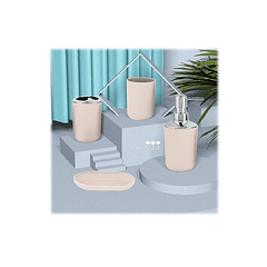 Set Accesorios De Baño 4pzs Portacepillos Jabonera