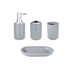 Set Accesorios De Baño 4pzs Portacepillos Jabonera 2