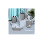 Set Accesorios De Baño 4pzs Portacepillos Jabonera 1