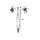 Pinzas Tenazas Cocina Asados Bbq Comedor Acero Inox Silicona 9