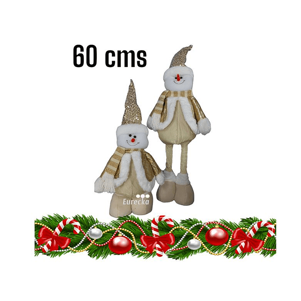 Pack 3 Monos Muñecos Navideños Patas Largas 60cm Pascuero 7