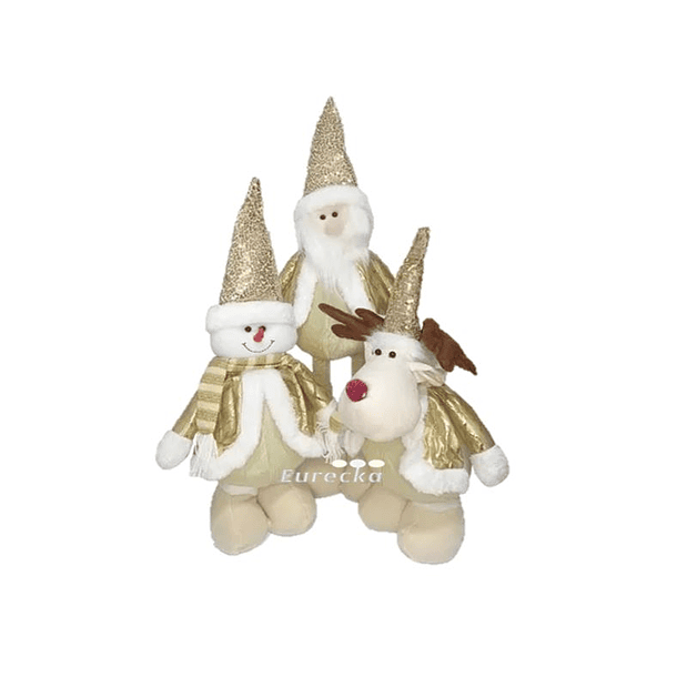 Pack 3 Monos Muñecos Navideños Patas Largas 60cm Pascuero 9