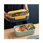 Taper 3 Compartimentos De Plástico Para Comida 1000 Ml 6