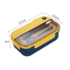Taper 3 Compartimentos De Plástico Para Comida 1000 Ml 7
