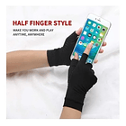 Guantes Compresión Artritis Medio Dedo ,fibra Cobre 3